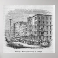Raising a block of buildings in Chicago