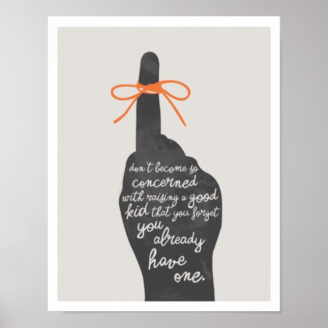 Raising a Good Kid 11"x14" Art Print (Front)