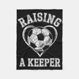 Raising A Keeper Soccer Mum I'm The Goalkeeper's M Fleece Blanket