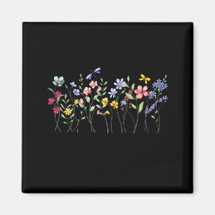 Raising A Wildflower Mom Matching Botanical _1  Magnet