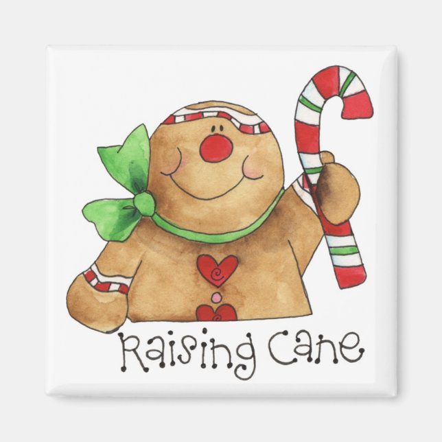 Raising Cane Gingerbread Man Magnet (Front)