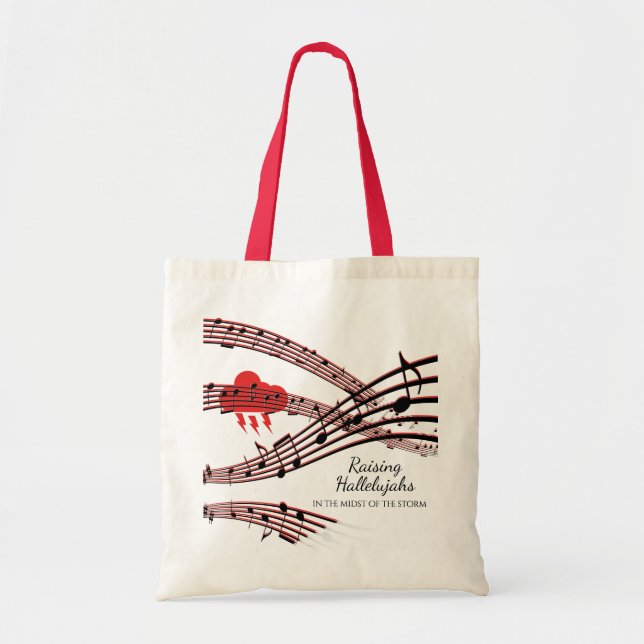 RAISING HALLELUJAHS IN THE STORM Personalised Tote Bag (Front)
