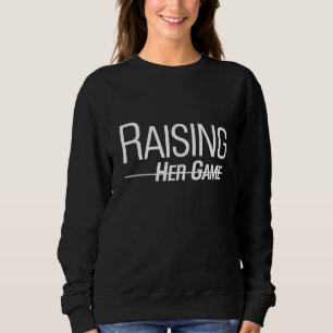 Raising Her Game Title IX black sweatshirt