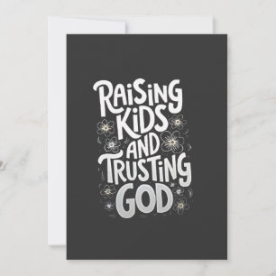 Raising Kids and Trusting God Mothers Day Thank You Card