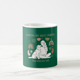 Raising My Best Friend Boho Dog Mum Coffee Mug