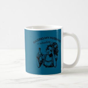 Raising my husband s exhausting joke funny wife wo coffee mug