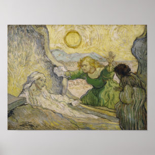 Raising of Lazarus (after Rembrandt) Van Gogh Fine Poster