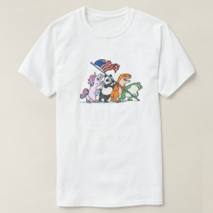 Raising The Flag Frog Suit T-Shirt