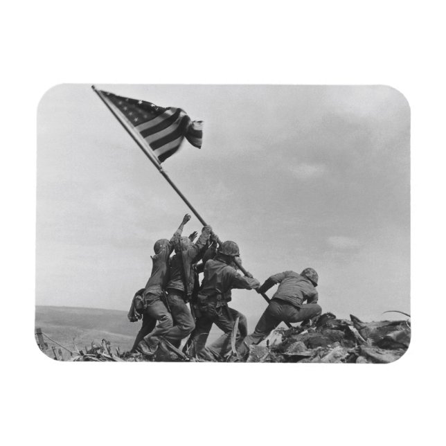Raising the Flag on Iwo Jima Magnet (Horizontal)