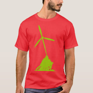 Raising wind turbines T-Shirt