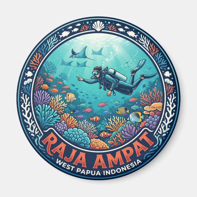 Raja Ampat Indonesia Magnet (Front)