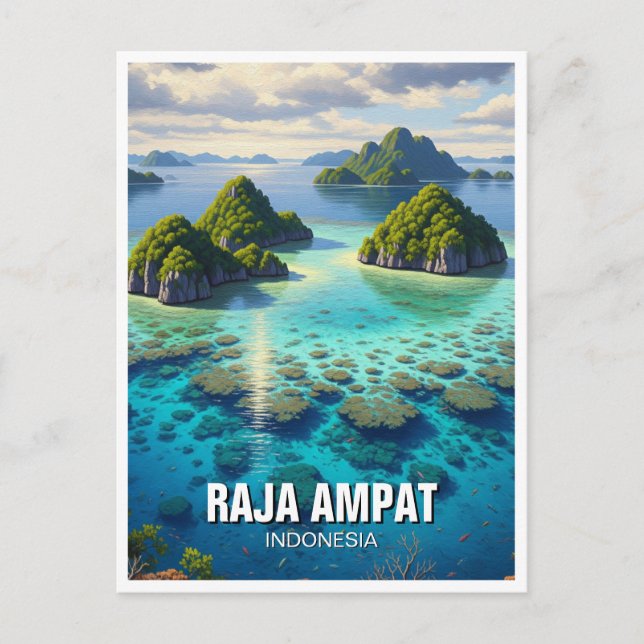 Raja Ampat Indonesia Postcard (Front)