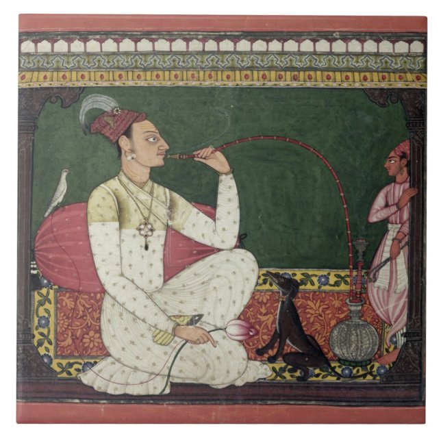 Raja Medini Pal, inscribed on the reverse in Takar Ceramic Tile (Front)