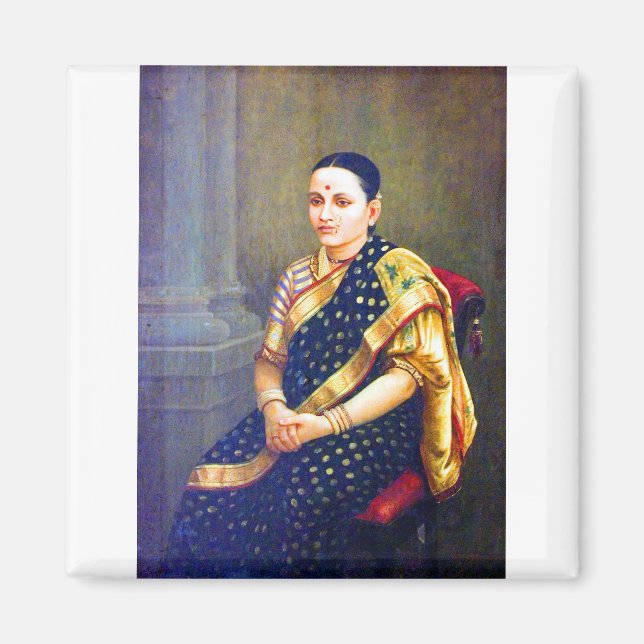 Raja Ravi Varma Portrait of a Woman Magnet (Front)