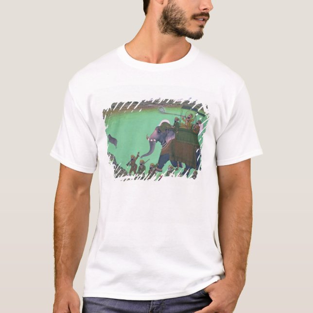 Raja Sarup Singh  of Udaipur, on a boar hunt T-Shirt (Front)