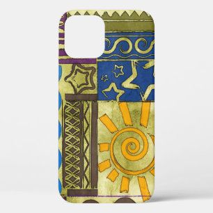 Rajasthan Indian, Patchwork Carpet Texture. iPhone 12 Case