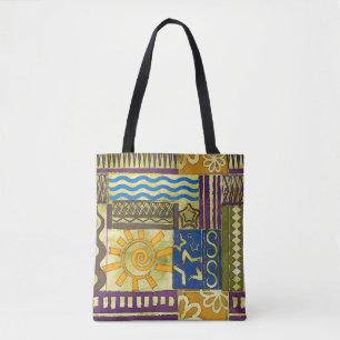 Rajasthan Indian, Patchwork Carpet Texture. Tote Bag