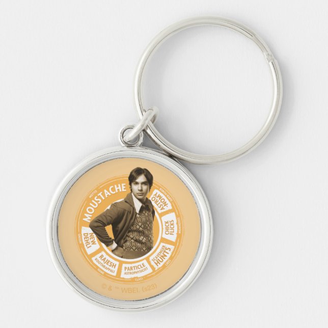 Rajesh Info Graphic Key Ring (Front)