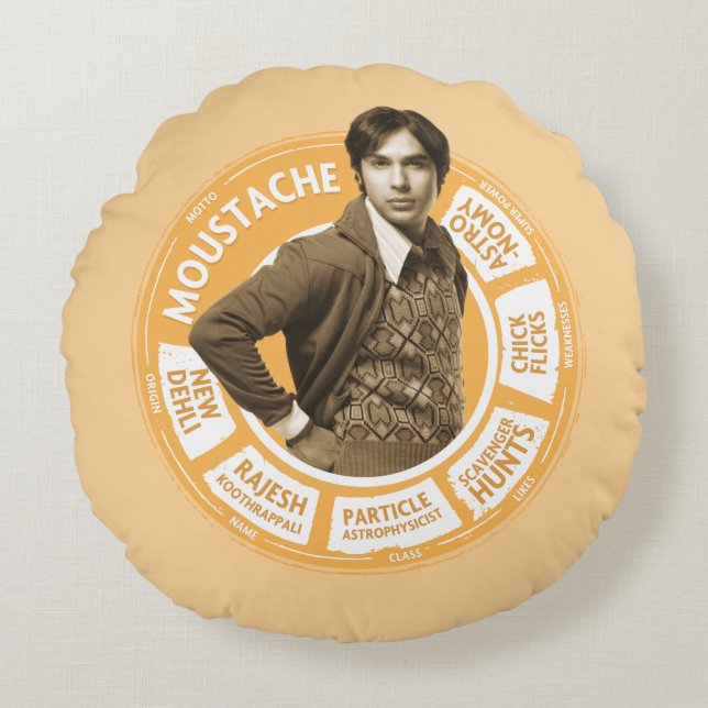 Rajesh Info Graphic Round Cushion (Front)