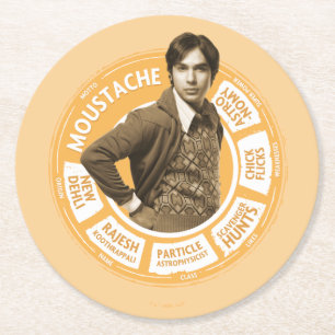 Rajesh Info Graphic Round Paper Coaster