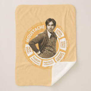 Rajesh Info Graphic Sherpa Blanket