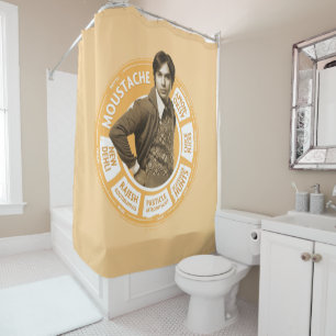 Rajesh Info Graphic Shower Curtain