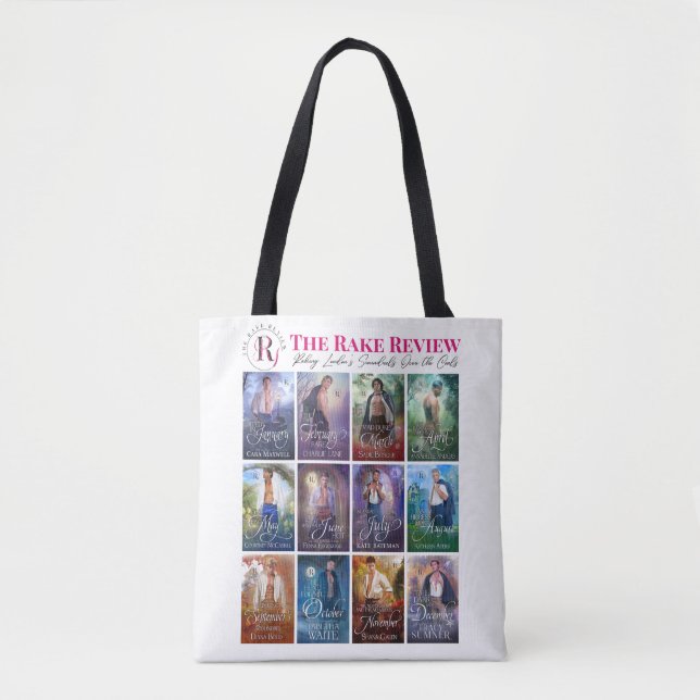 Rake Review One-Sided Tote- White Tote Bag (Front)