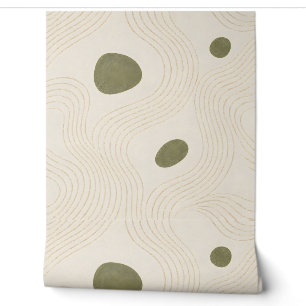 Raked Sand Organic Modern Peel and Stick Wallpaper