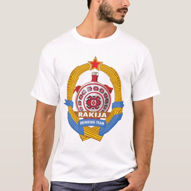Rakija Drinking Team T-Shirt (Front)