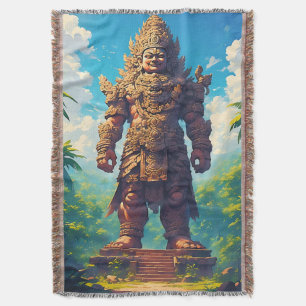 “Raksasa Nusantara” (Giant of the Archipelago) Throw Blanket