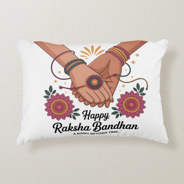 Raksha Bandhan Accent Pillow (Front)