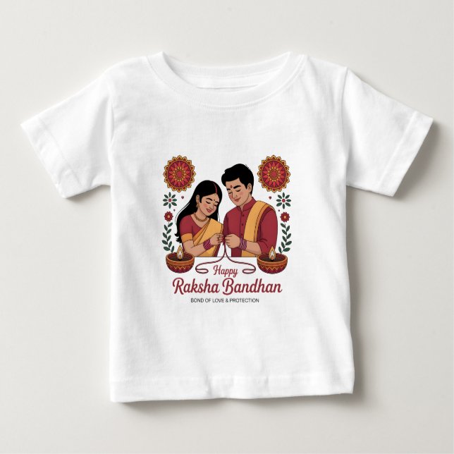 Raksha Bandhan Baby Fine Jersey T-Shirt (Front)