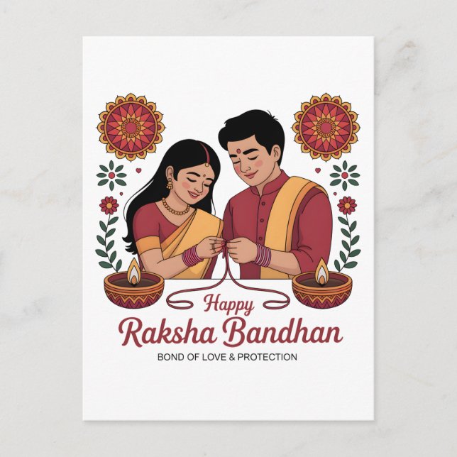 raksha bandhan Postcard (Front)