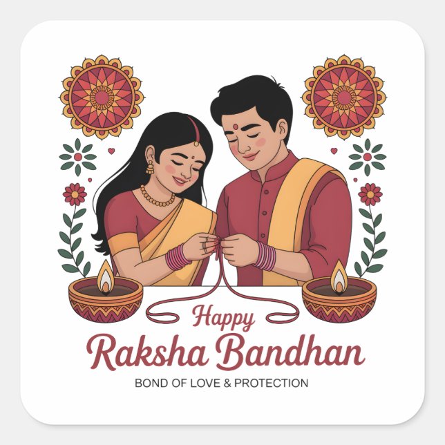 Raksha Bandhan Sticker (Front)