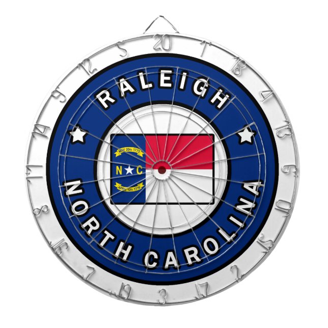 Raleigh North Carolina Dartboard (Front)