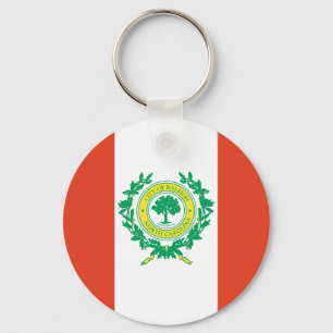 Raleigh, North Carolina Flag Key Ring