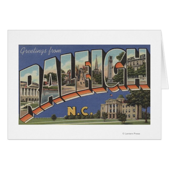 Raleigh, North Carolina - Large Letter Scenes 2 (Front Horizontal)
