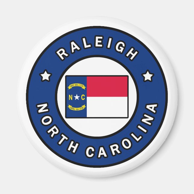 Raleigh North Carolina Magnet (Front)