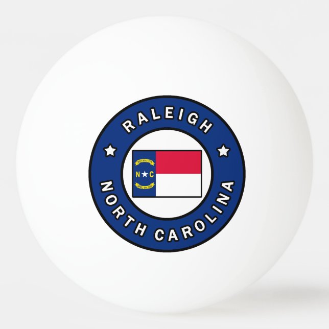Raleigh North Carolina Ping Pong Ball (Front)