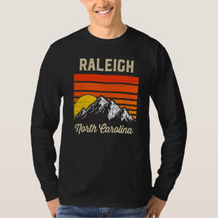 Raleigh North Carolina Retro City State Vintage Us T-Shirt