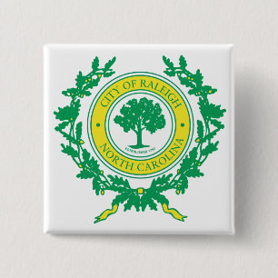 Raleigh, North Carolina Seal 15 Cm Square Badge