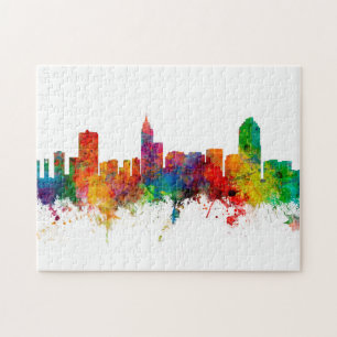 Raleigh North Carolina Skyline Jigsaw Puzzle