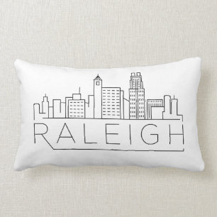 Raleigh, North Carolina Skyline Lumbar Cushion