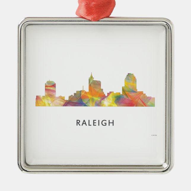 RALEIGH, NORTH CAROLINA WB1 - METAL TREE DECORATION (Front)