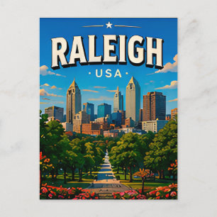 Raleigh State Capitol Travel Keepsake Postcard