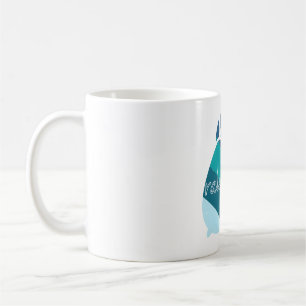 Raleigh teal green blue acorn coffee mug