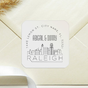 Raleigh Wedding   Pre-Addressed Envelope Seal