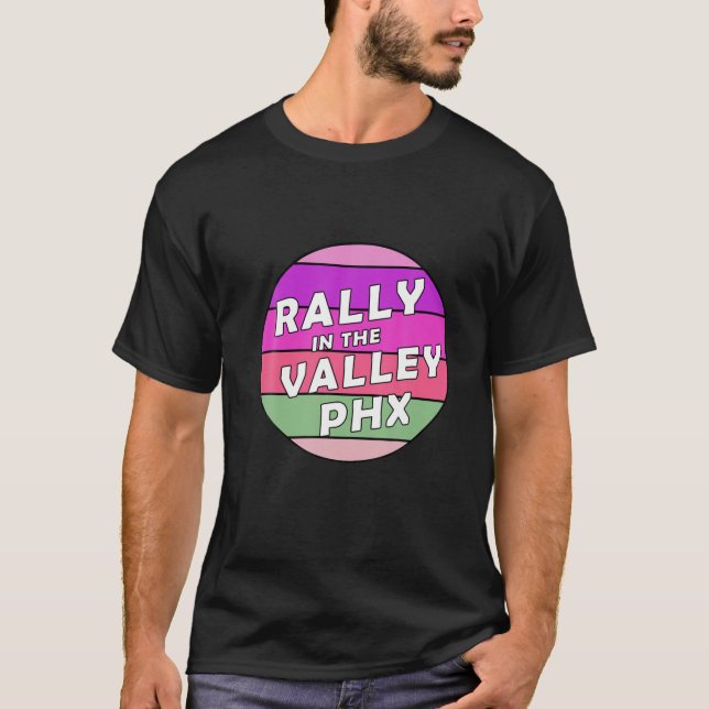 Rally At The Valley Basketball Fans T-Shirt (Front)