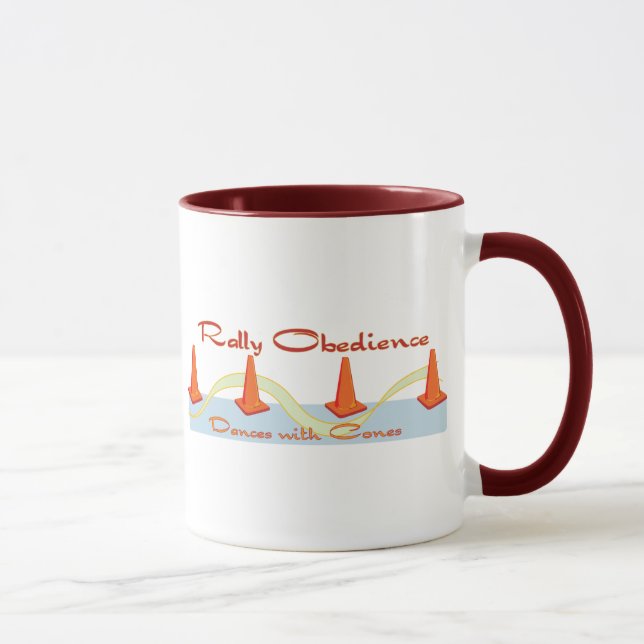 Rally Obedience, Dances with Cones Mug (Right)