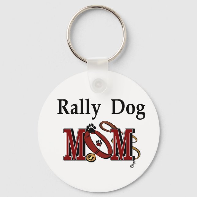 Rally Obedience Dog Mum Gifts Key Ring (Front)